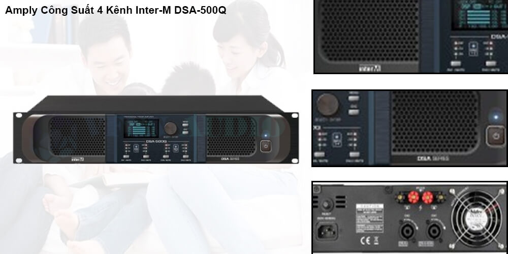 Amply công suất 4 kênh Inter-M DSA-500Q chi tiết