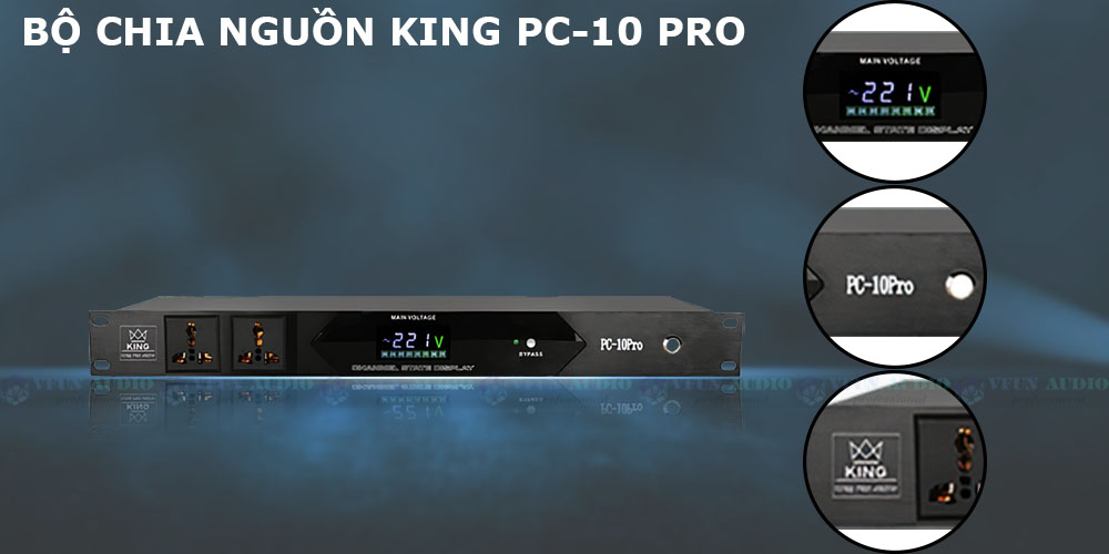 Bộ chia nguồn King PC-10 Pro chi tiết