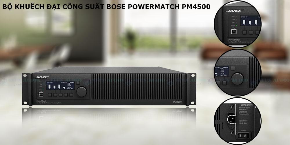 Amply Công Suất Bose PowerMatch PM4500 chi tiết