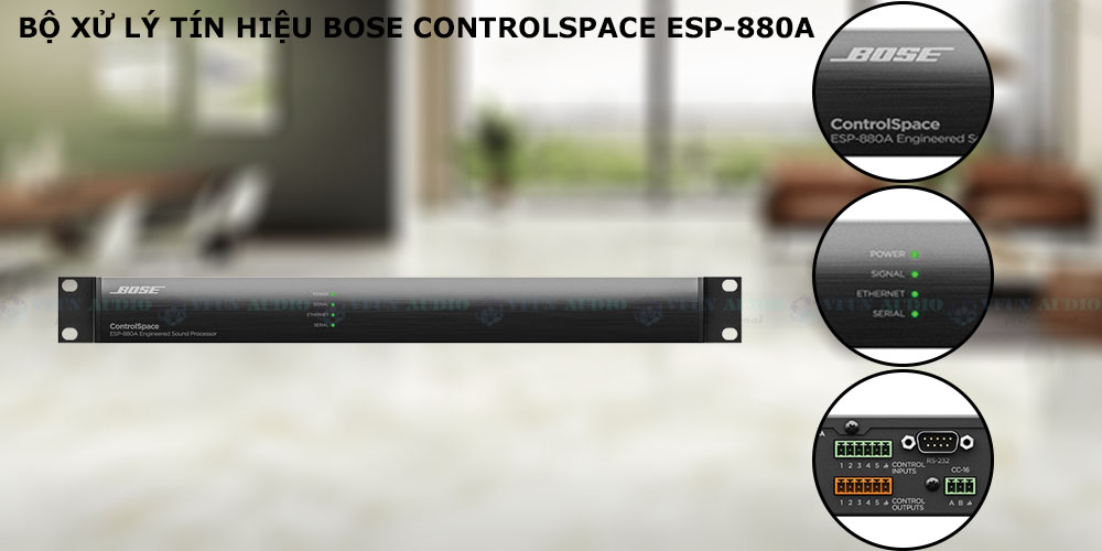 Bộ xử lý tín hiệu Bose ControlSpace ESP-880A chi tiết