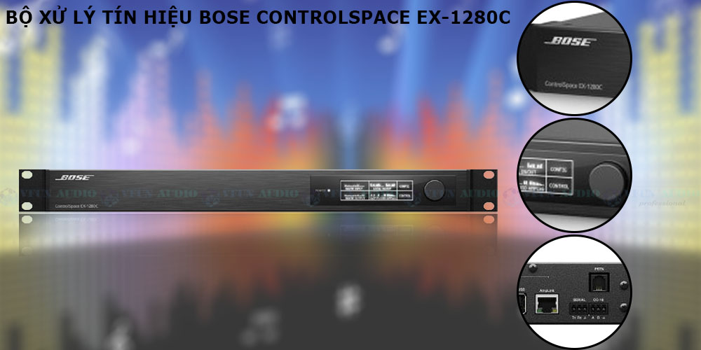 Bộ xử lý tín hiệu Bose ControlSpace EX-1280C chi tiết