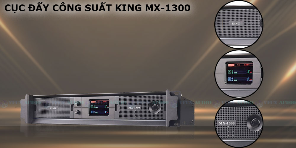 Cục Đẩy Công Suất King MX-1300 chính hãng
