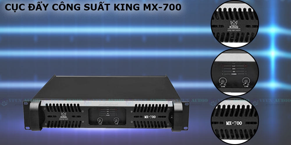 Cục Đẩy Công Suất King MX-700 cao cấp