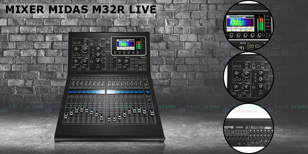 Bàn Mixer Midas M32R LIVE chi tiết