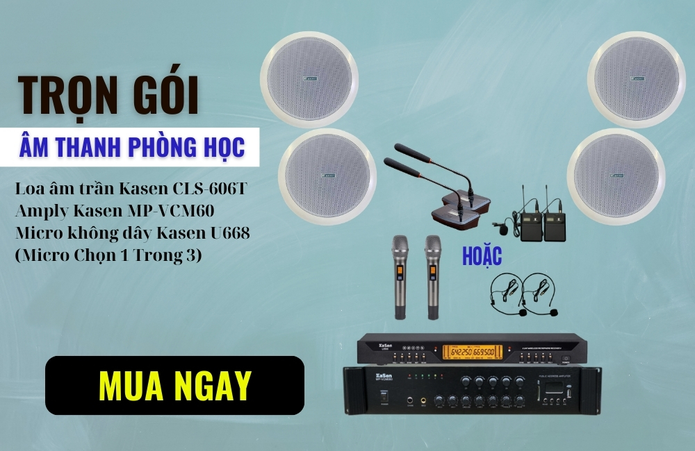 Baner Combo âm thanh phòng học và lớp học C8