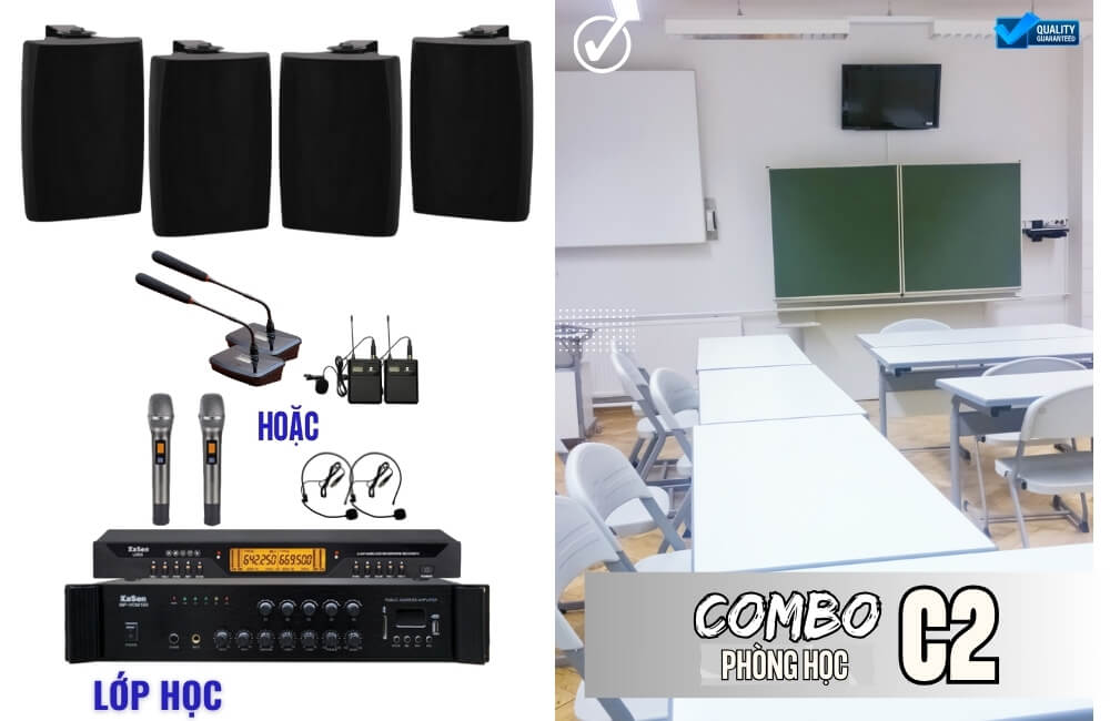 Baner Hệ Thống Âm Thanh Lớp Học Sử Dụng Loa Treo Tường C2