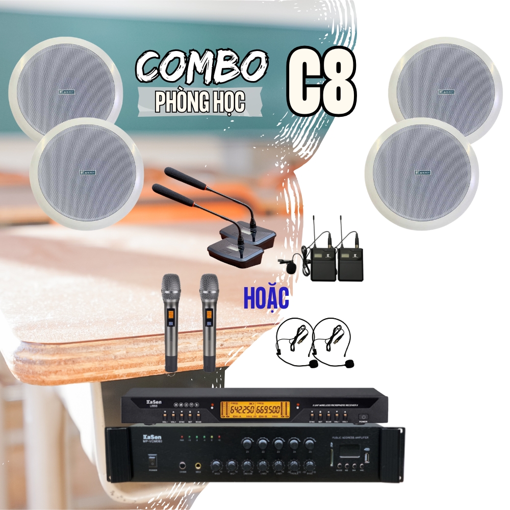Combo âm thanh phòng học và lớp học C8