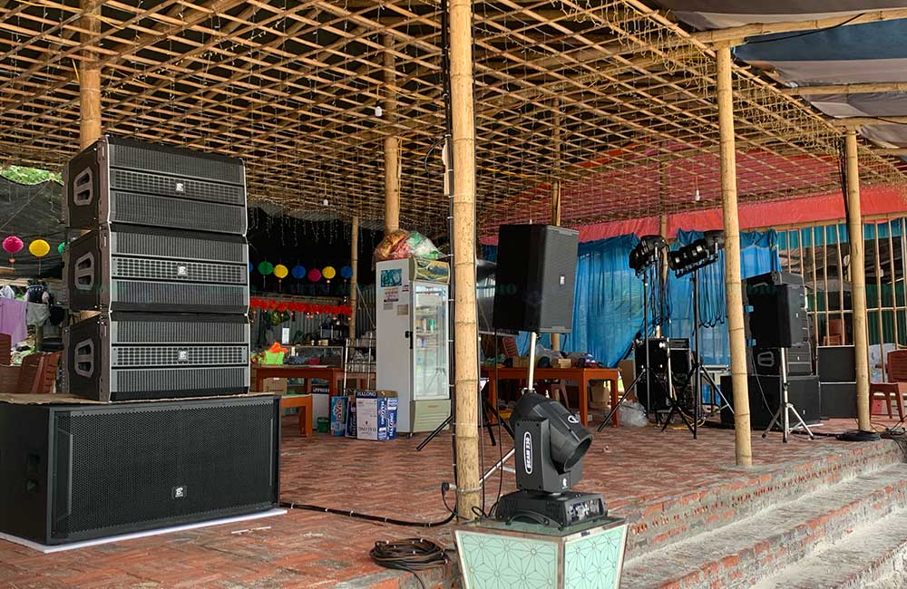 Lắp đặt bộ âm thanh sự kiện tại Đảo Minh Châu- Quảng Ninh tủ rack