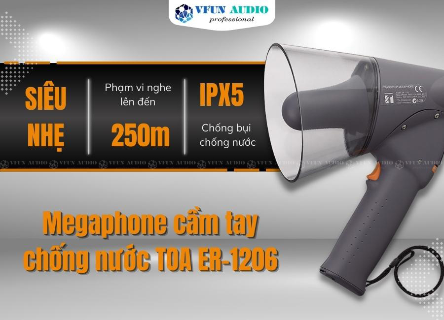 Megaphone cầm tay chống nước TOA ER-1206