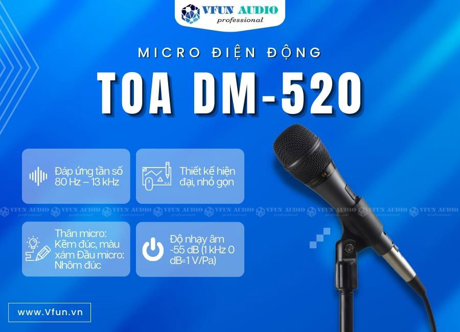 Micro Điện Động TOA DM-520