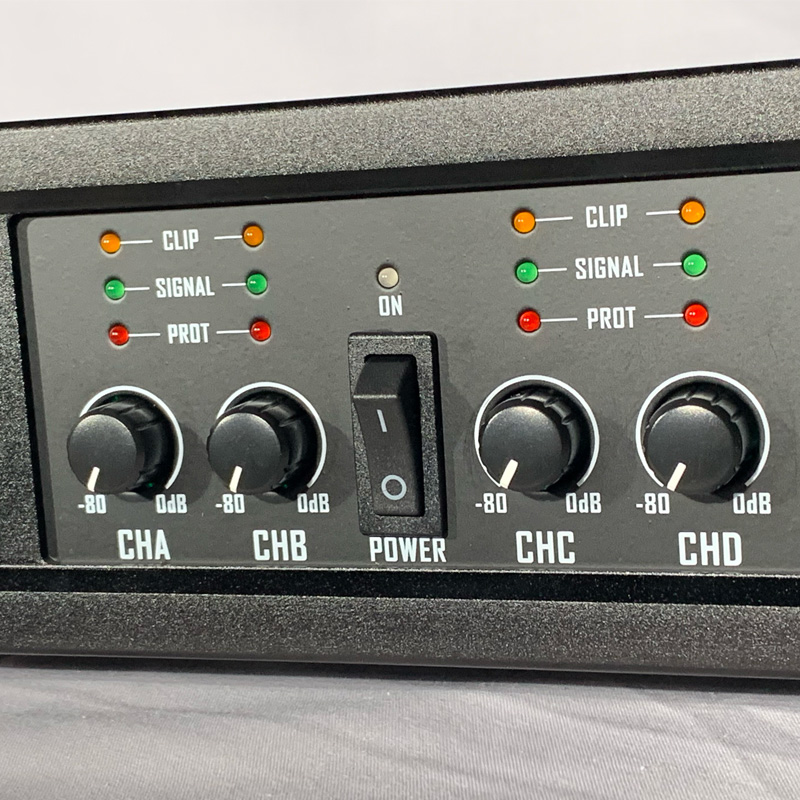 Cục Đẩy Công Suất C-PSound PX-4800 núm điều chỉnh