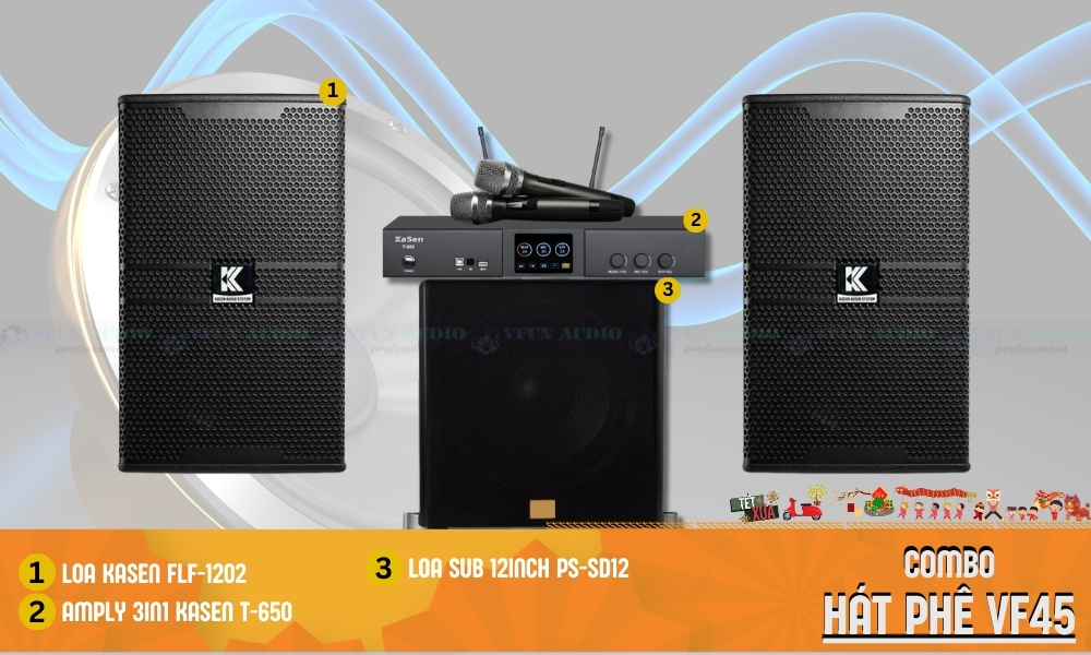 dàn karaoke gia đình VF 45 Cao Cấp