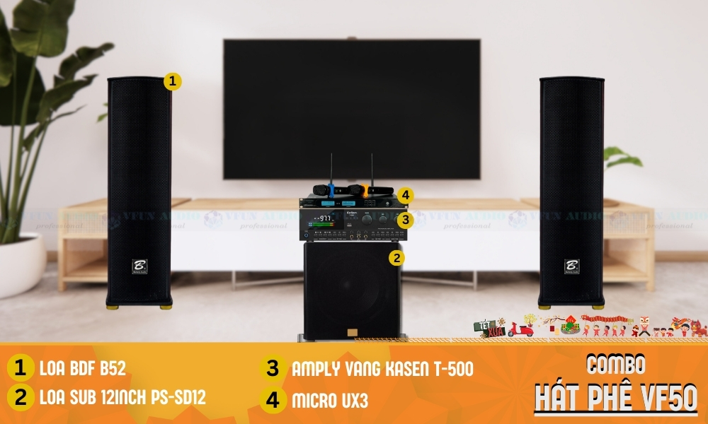 Dàn Karaoke Gia Đình VF50 cao cấp