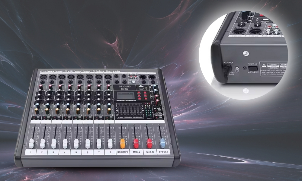 Bàn Mixer C-PSound LS-802 cao cấp