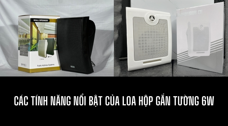 các tính năng nổi bật của loa hộp gắn tường 6w