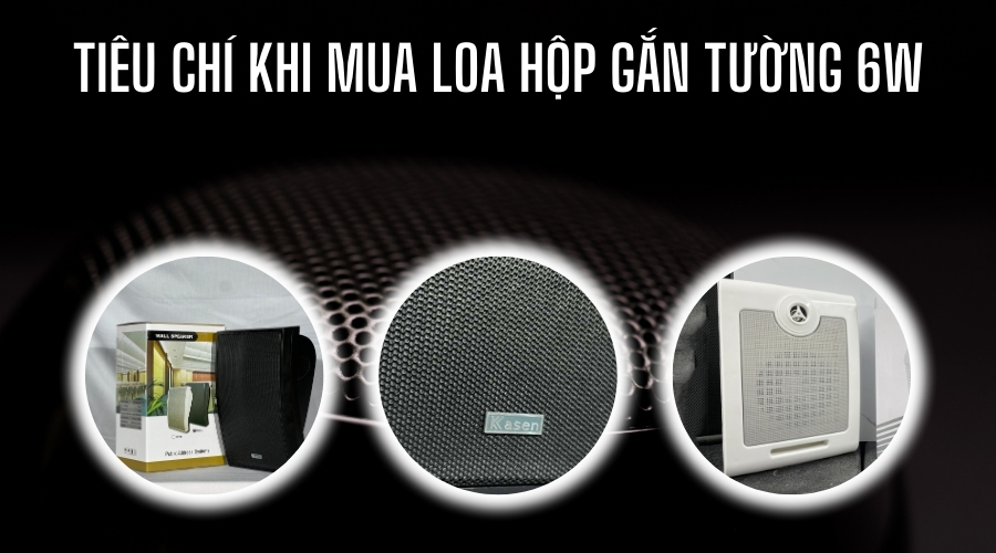 tiêu chí khi mua loa hộp gắn tường 6w