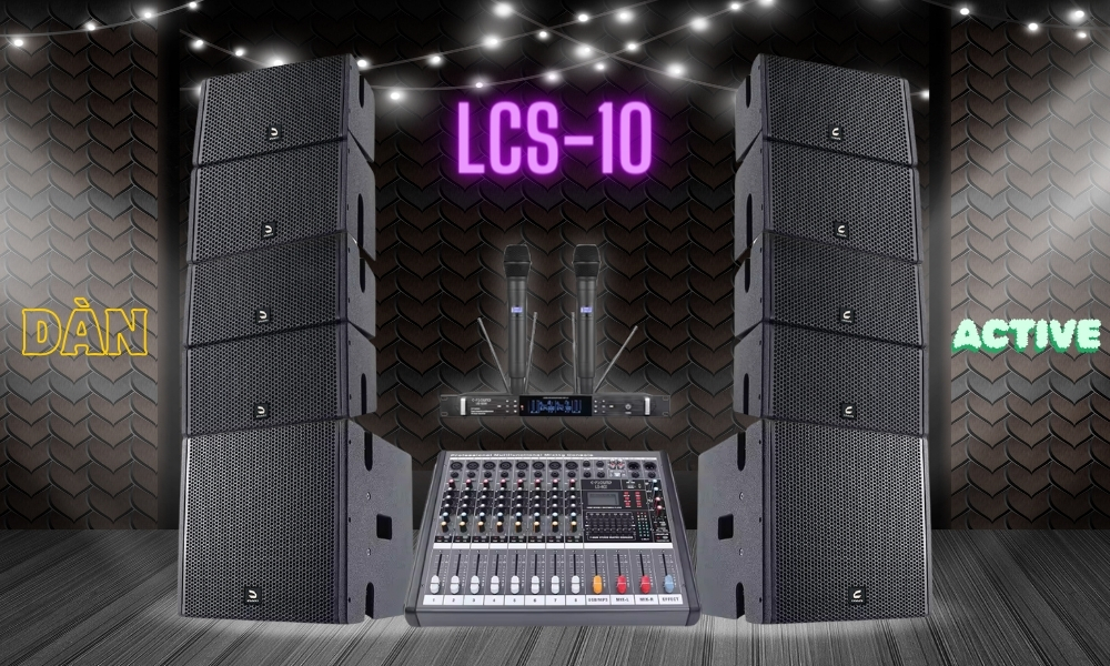 Dàn Line Array Mini Liền Công Suất C-PSound LCS-10