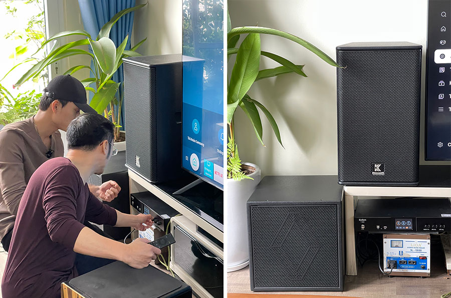 Loa Karaoke Kasen PD-12Pro Lắp Đặt