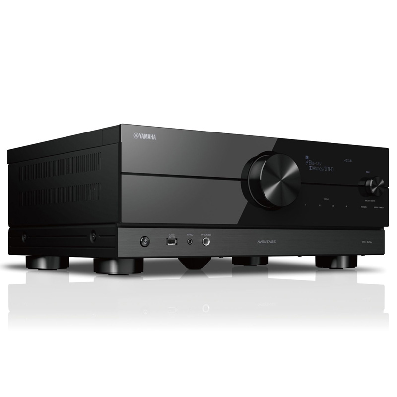 Amply Yamaha RX-A2A mặt nghiêng