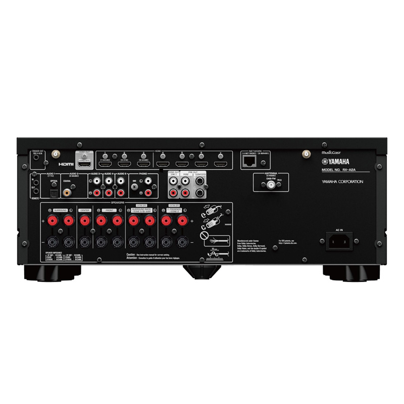 Amply Yamaha RX-A2A mặt sau