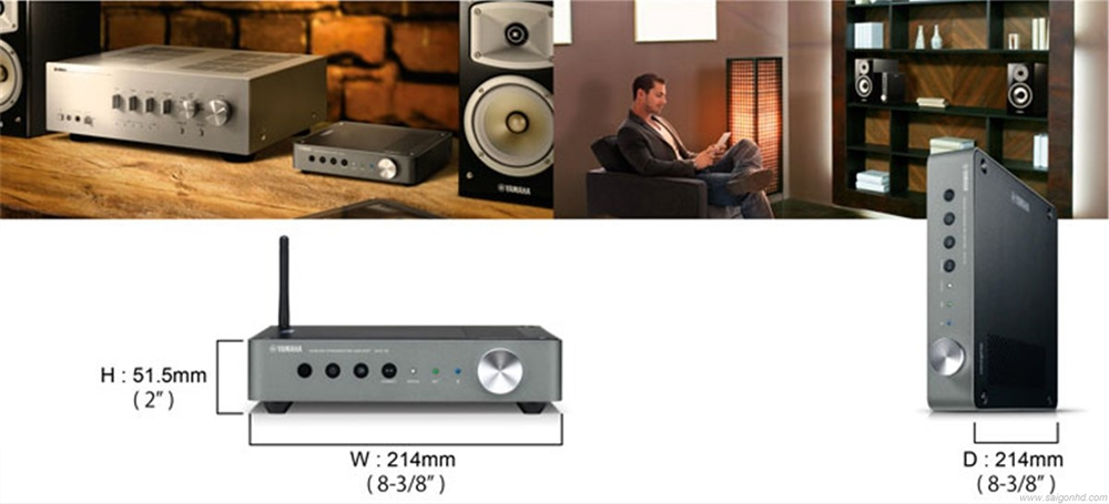 Amply Yamaha WXA-50 thiết kế