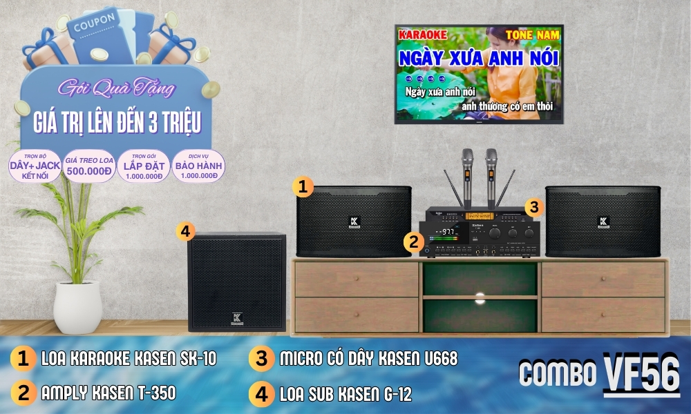 Baner Dàn Karaoke Gia Đình Giá Rẻ VF56