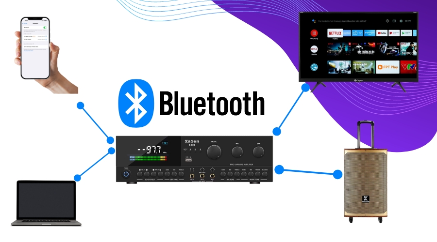 Cách Kết Nối Bluetooth Với Amply