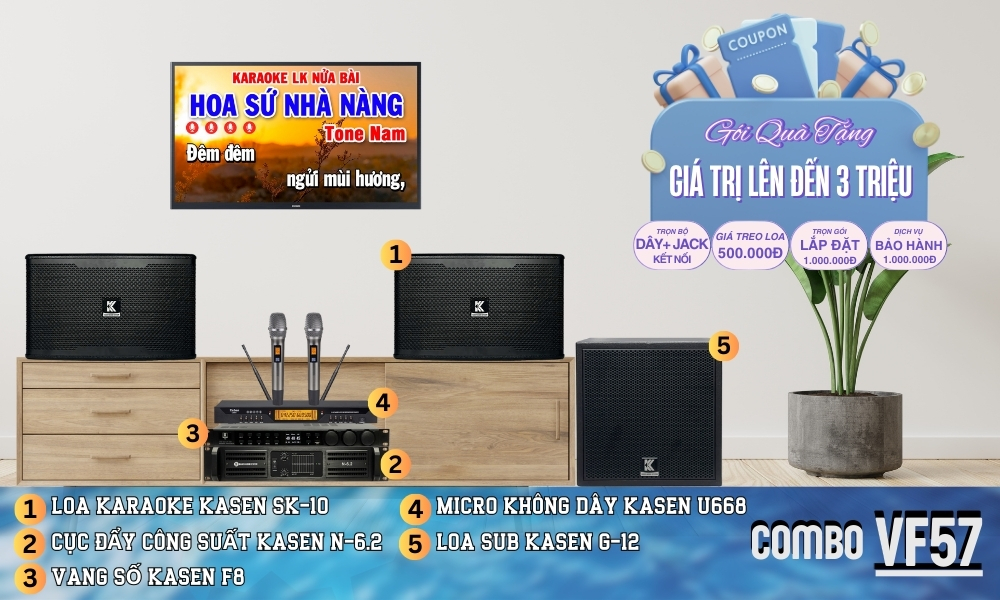 Baner Dàn Karaoke Gia Đình VF57
