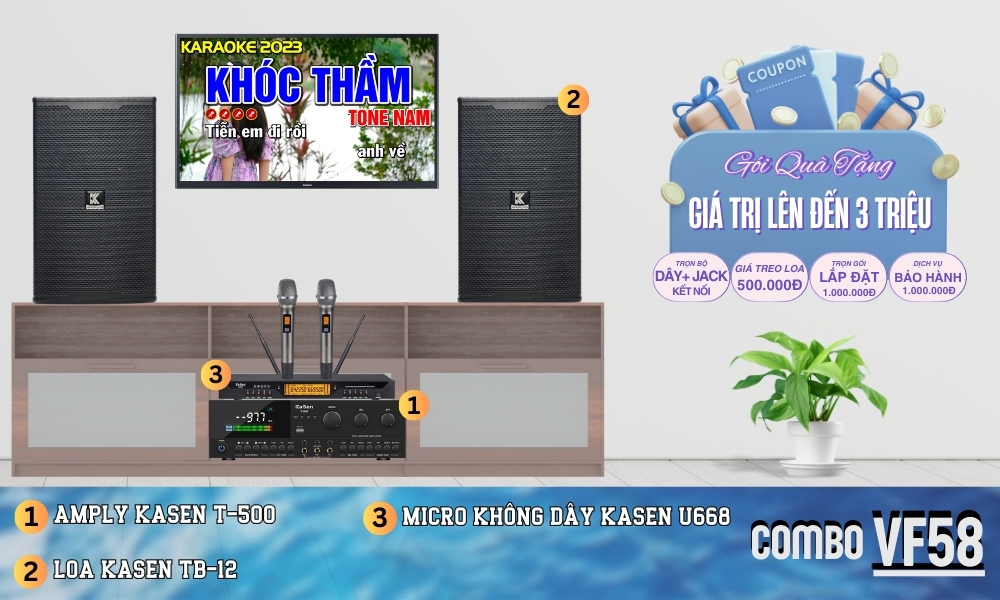 Baner Dàn Karaoke Gia Đình VF58