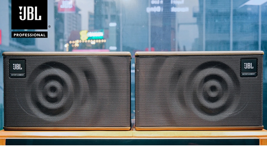 a pair of speakers with spiral design
