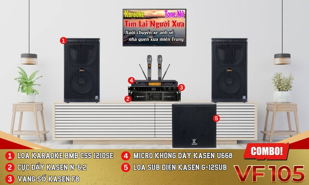 Banner Bộ Karaoke BMB VF105