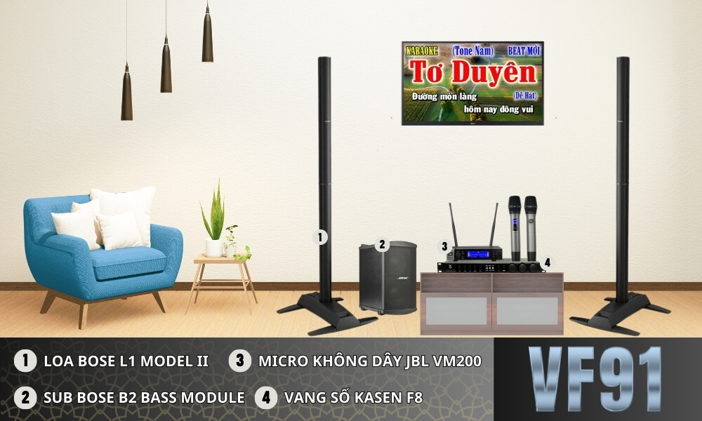 Banner Dàn Karaoke Gia Đình Cao Cấp Bose VF91