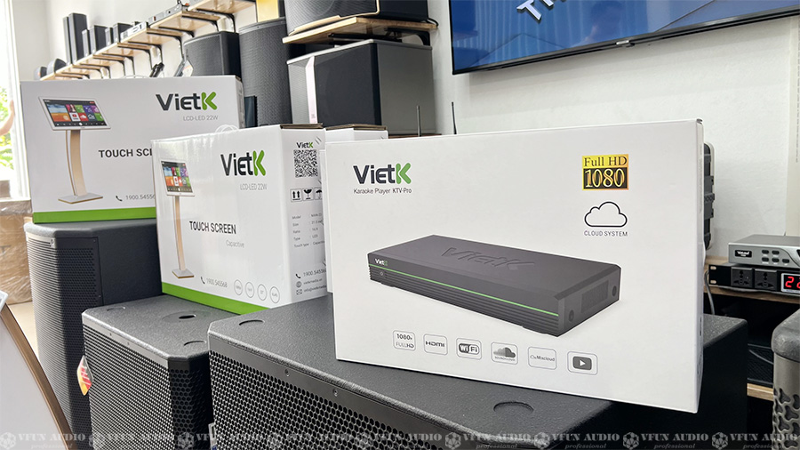 Đầu VietK 4K Plus 4TB và Màn VietK 22 inch