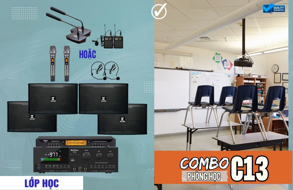 Baner Hệ Thống 4 Loa Ngang Cho Phòng Học C13 Vfun Audio