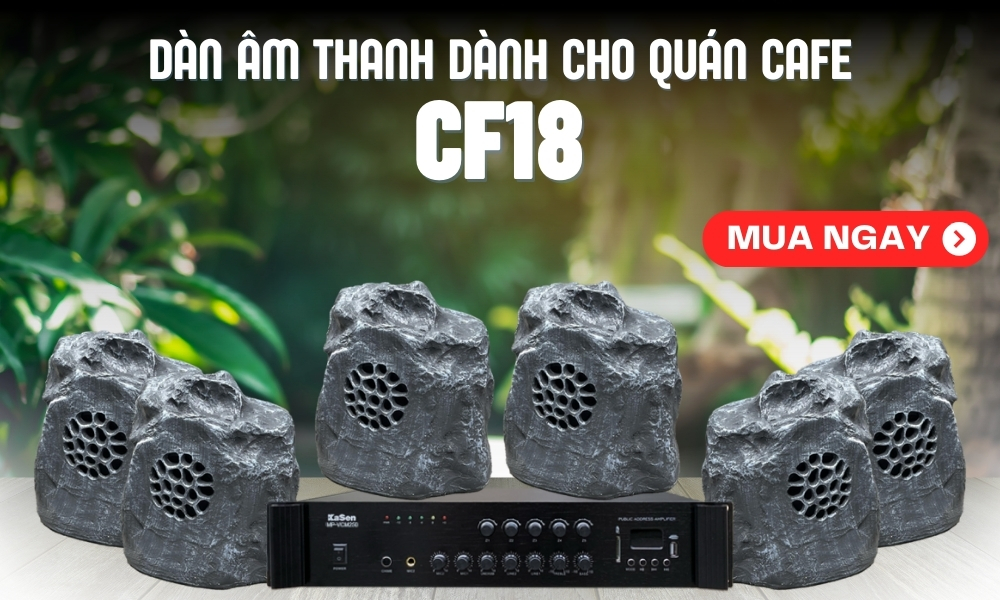 Baner Hệ Thống Âm Thanh Quán Cà Phê Sân Vườn CF18