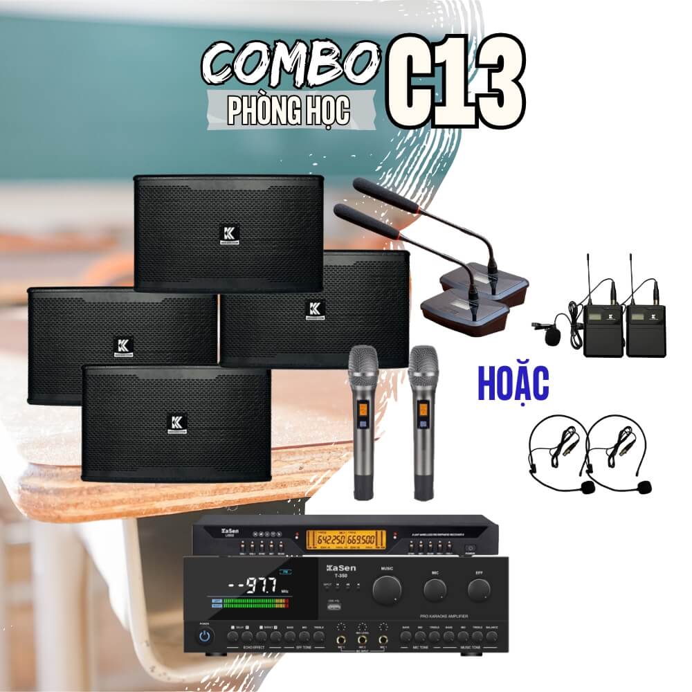 Hệ Thống 4 Loa Ngang Cho Phòng Học C13 Vfun Audio