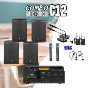 Hệ Thống 4 Loa Treo Tường Cho Lớp Học C12 Vfun Auido