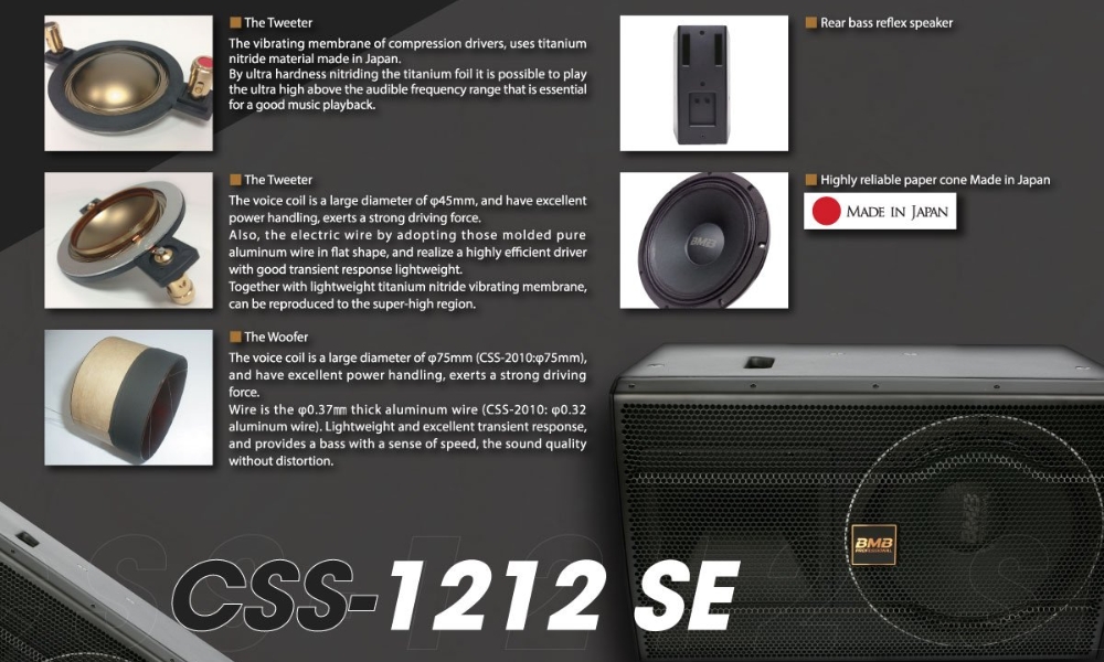 Loa karaoke BMB CSS 1212SE cao cấp