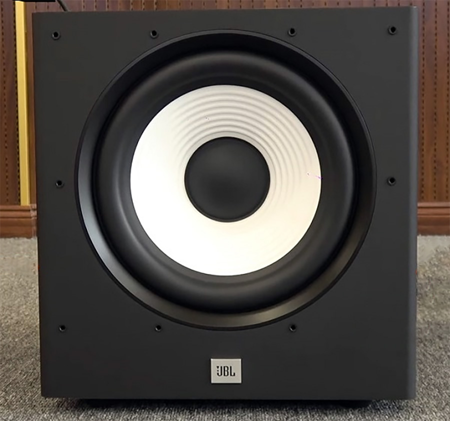 Loa Sub điện JBL Stage A100P Màu Đen Mặt Trước Ảnh Thật