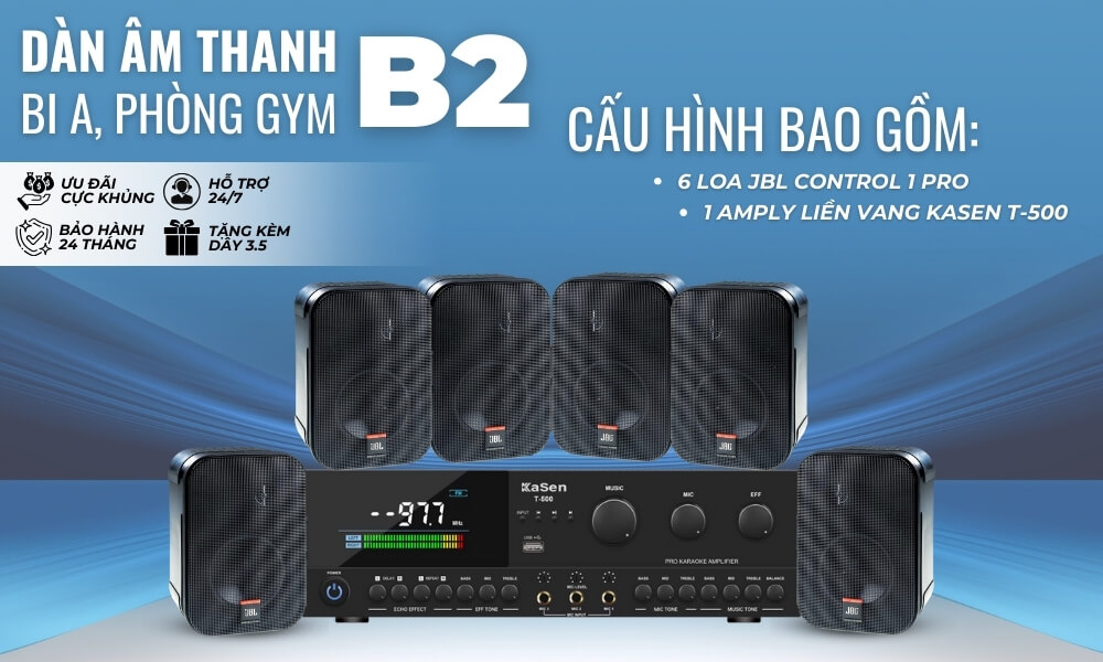 Baner Dàn Âm Thanh Quán Bi A, Bida, Phòng Gym B2
