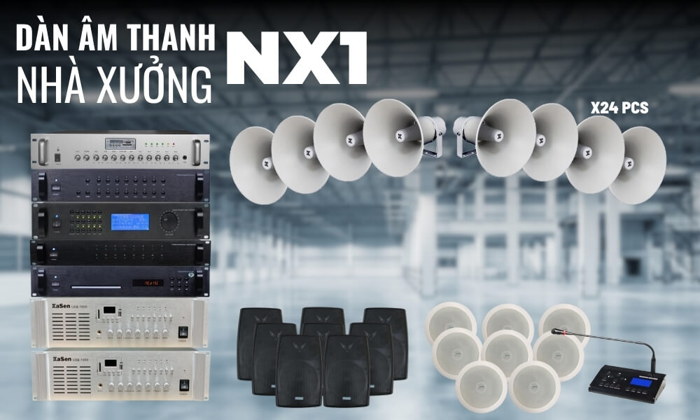 Baner Hệ Thống Âm Thanh Nhà Xưởng Báo Cháy NX1