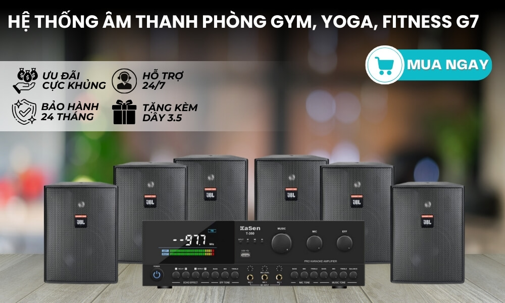 Baner Hệ Thống Âm Thanh Phòng Gym, Yoga, Fitness G7