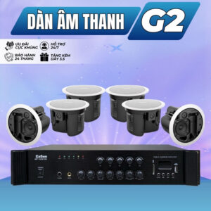 Dàn Âm Thanh Phòng Gym, Yoga, Fitness Cao Cấp G2