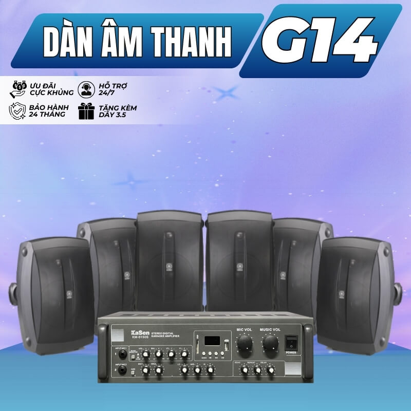 Dàn Âm Thanh Phòng Gym, Yoga, Fitness Giá Tốt G14