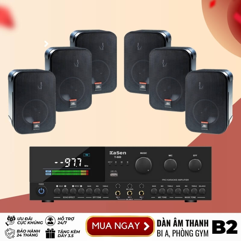 Dàn Âm Thanh Quán Bi A, Bida, Phòng Gym B2