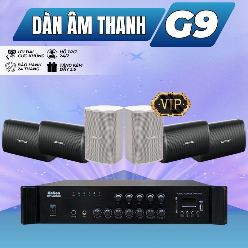 Hệ Thống Âm Thanh Phòng Gym, Yoga, Fitness Cao Cấp G9