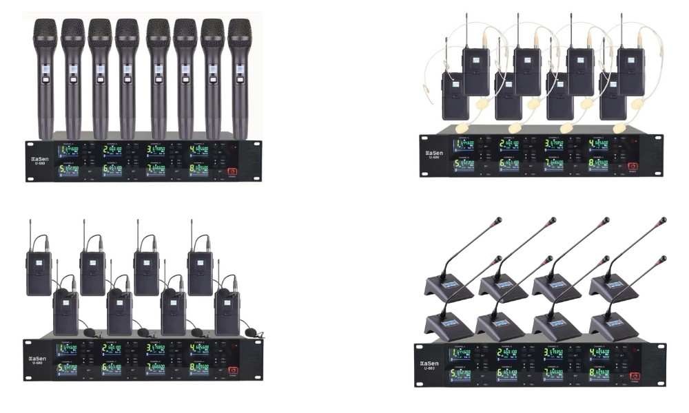 Bộ Micro Phòng Họp 8 Micro Kasen U-680 chính hãng