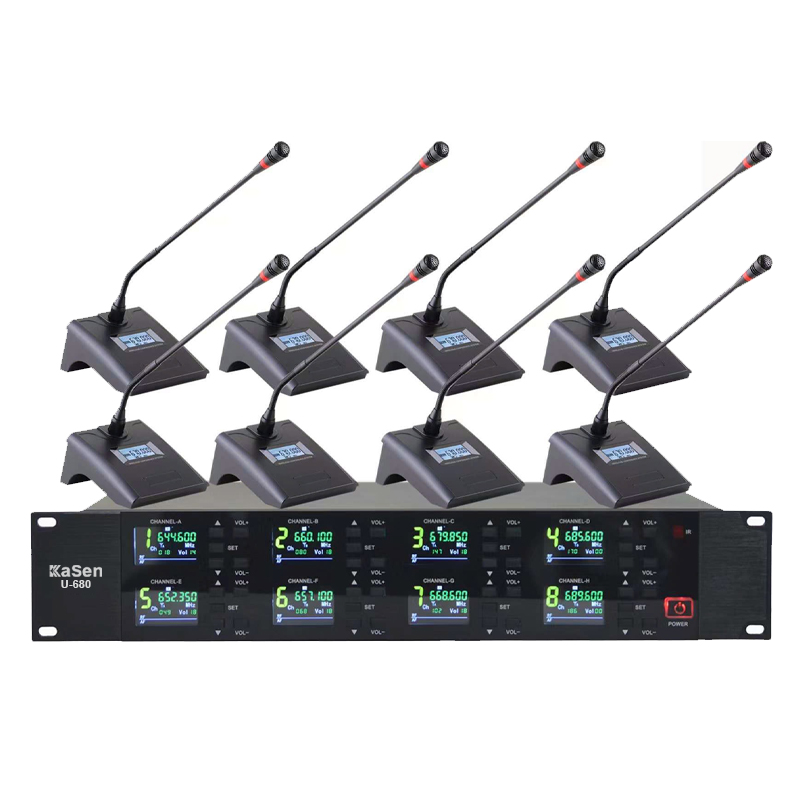 Bộ Micro Phòng Họp 8 Micro Kasen U-680