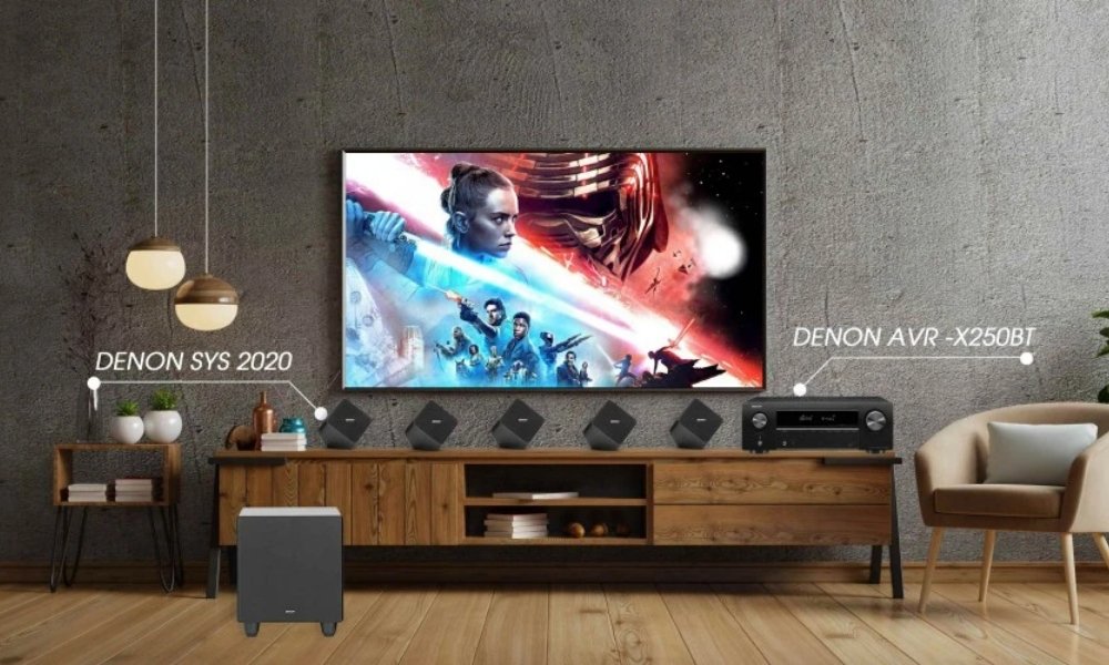dàn loa xem phim mini cao cấp Denon SYS 2020, Denon AVR-X250BT