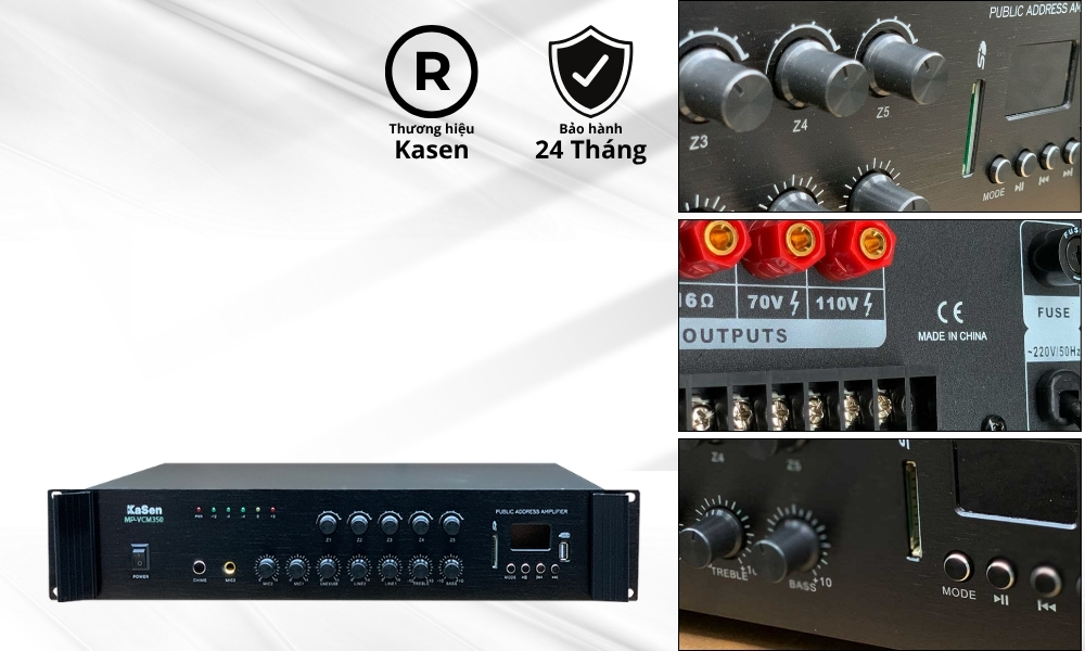 Amply Kasen MP-VCM350 chi tiết